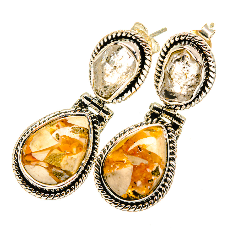 Brecciated Mookaite Earrings handcrafted by Ana Silver Co - EARR420626