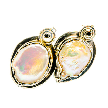 Mother Of Pearl Earrings handcrafted by Ana Silver Co - EARR420627