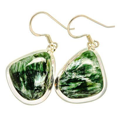 Seraphinite Earrings handcrafted by Ana Silver Co - EARR420640