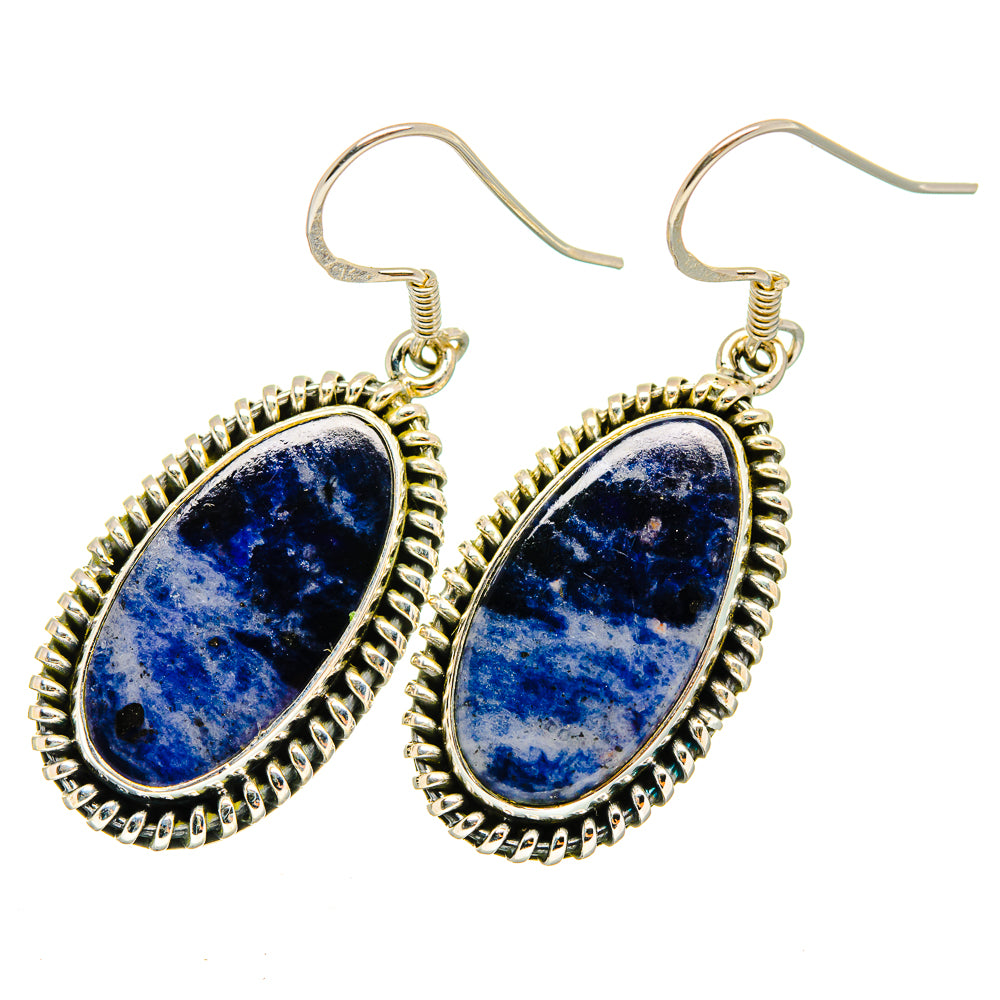Sodalite Earrings handcrafted by Ana Silver Co - EARR420641