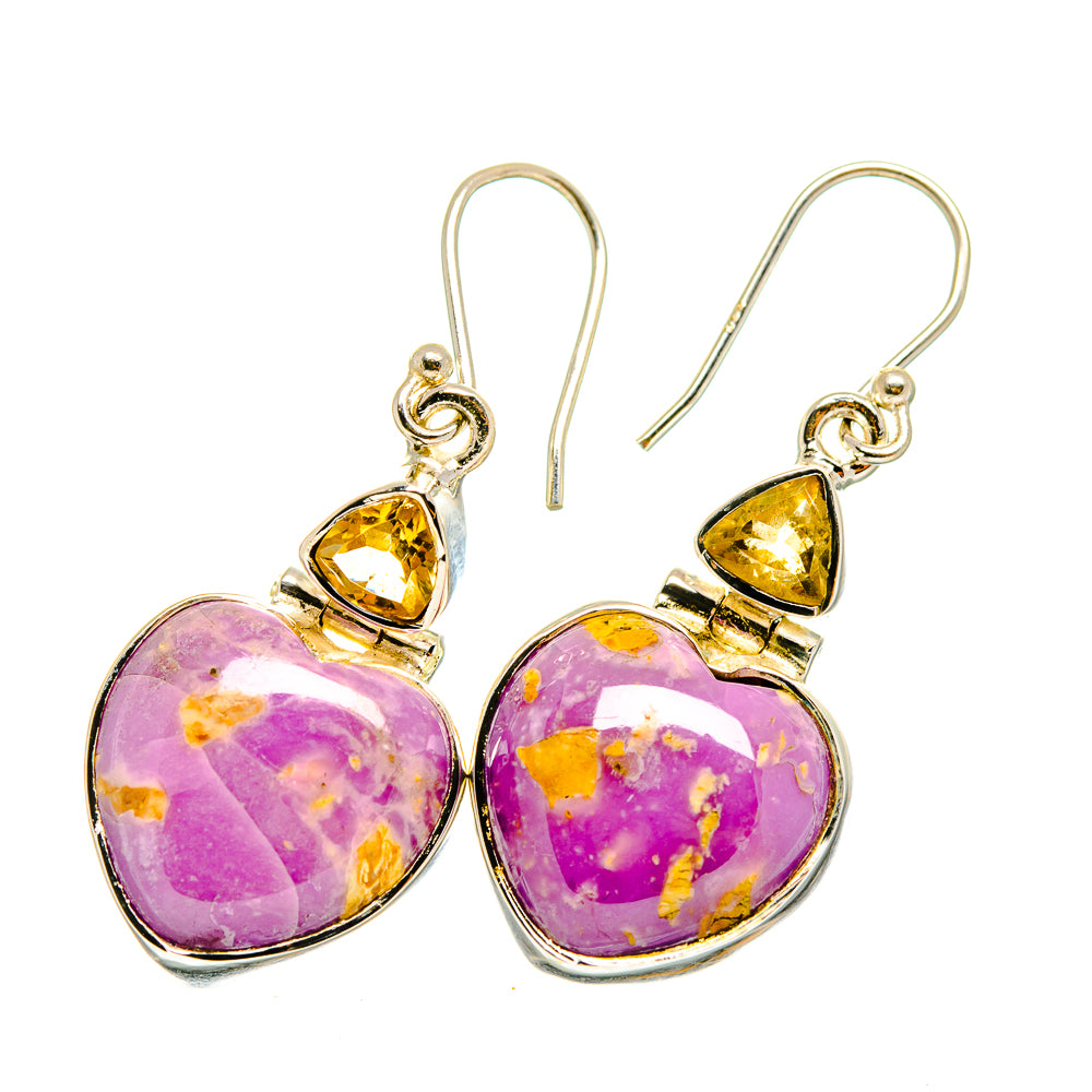 Phosphosiderite Earrings handcrafted by Ana Silver Co - EARR420644
