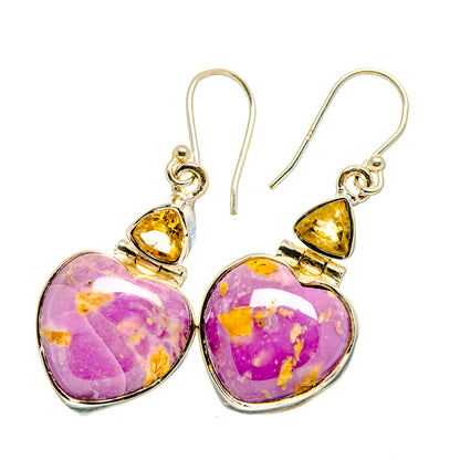 Phosphosiderite Earrings handcrafted by Ana Silver Co - EARR420644