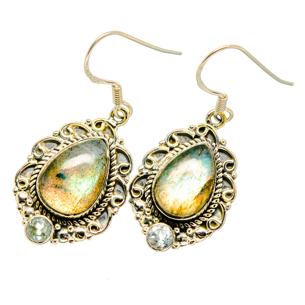 Labradorite Earrings handcrafted by Ana Silver Co - EARR420645