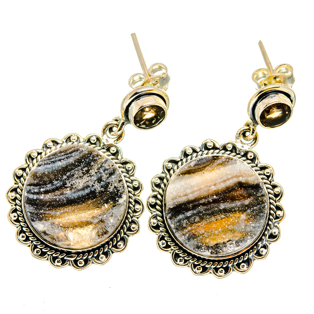 Desert Druzy Earrings handcrafted by Ana Silver Co - EARR420646