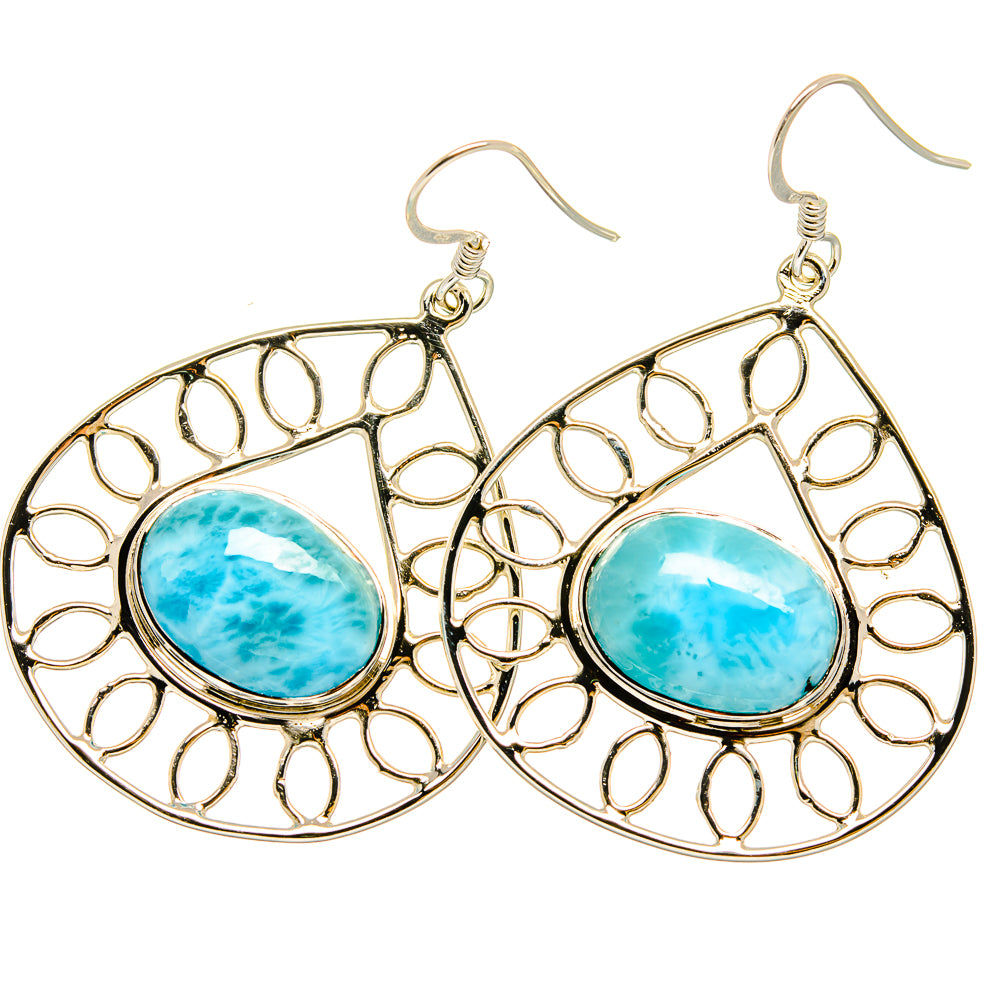 Larimar Earrings handcrafted by Ana Silver Co - EARR420651