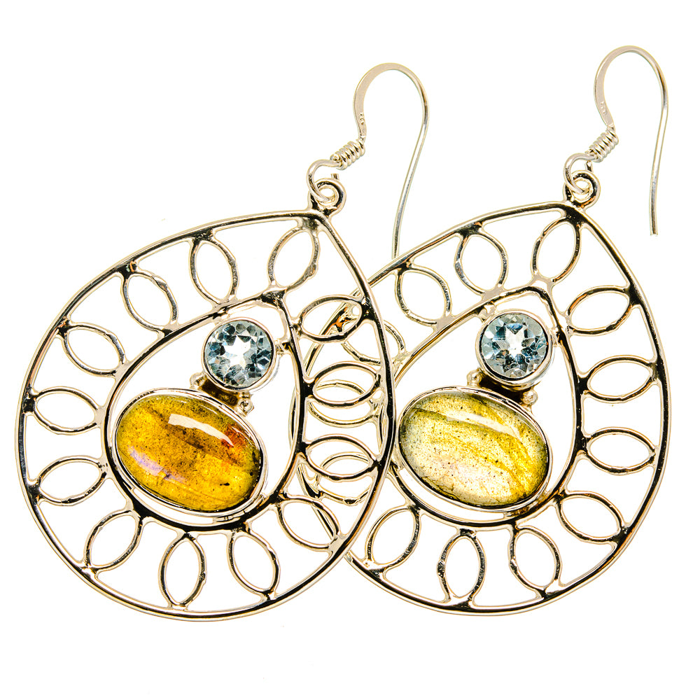 Labradorite Earrings handcrafted by Ana Silver Co - EARR420656