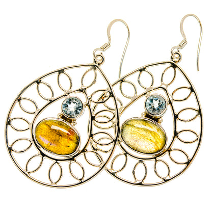 Labradorite Earrings handcrafted by Ana Silver Co - EARR420656
