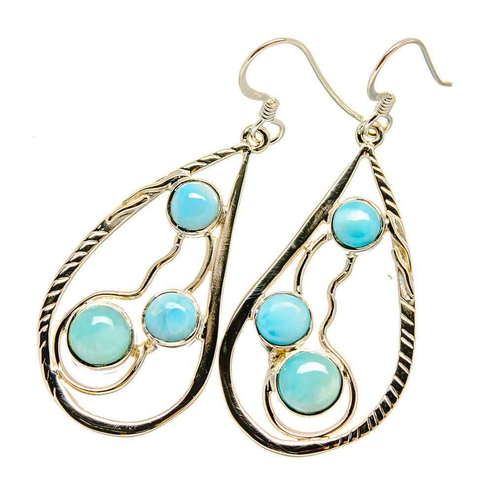Larimar Earrings handcrafted by Ana Silver Co - EARR420661