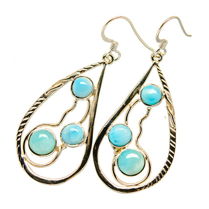 Larimar Earrings handcrafted by Ana Silver Co - EARR420661