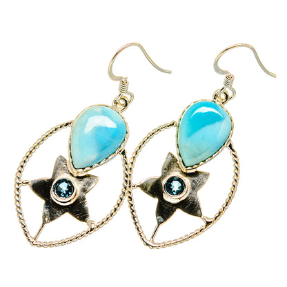 Larimar Earrings handcrafted by Ana Silver Co - EARR420662