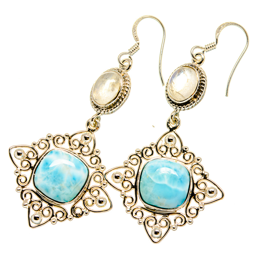 Larimar Earrings handcrafted by Ana Silver Co - EARR420667