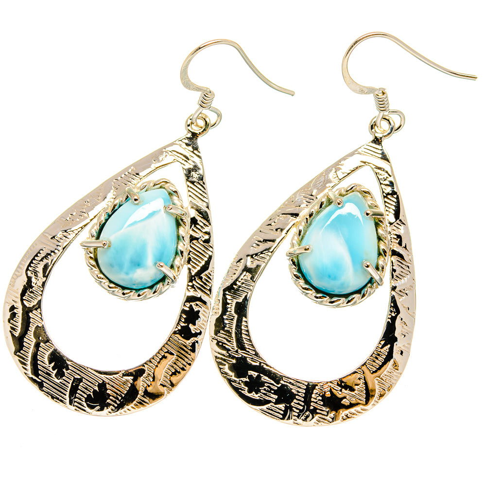 Larimar Earrings handcrafted by Ana Silver Co - EARR420669