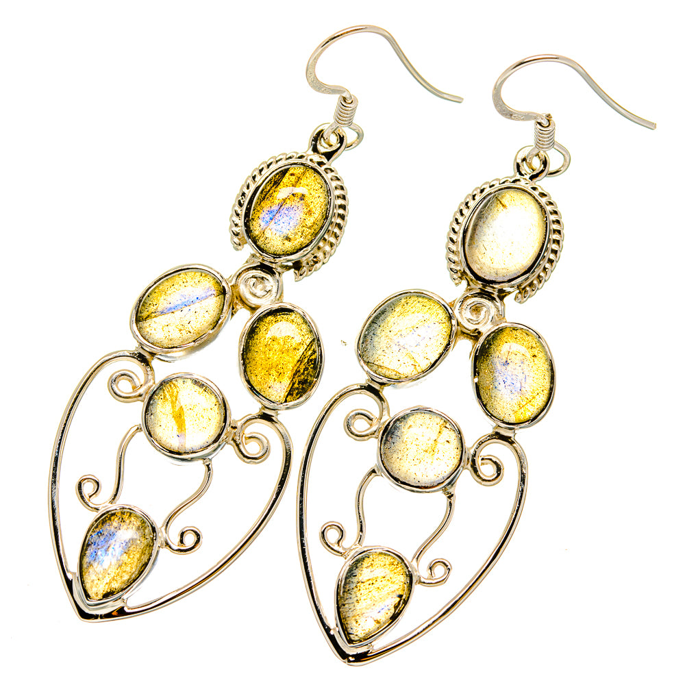 Labradorite Earrings handcrafted by Ana Silver Co - EARR420671