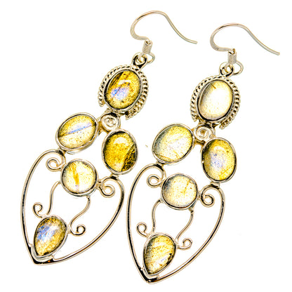 Labradorite Earrings handcrafted by Ana Silver Co - EARR420671