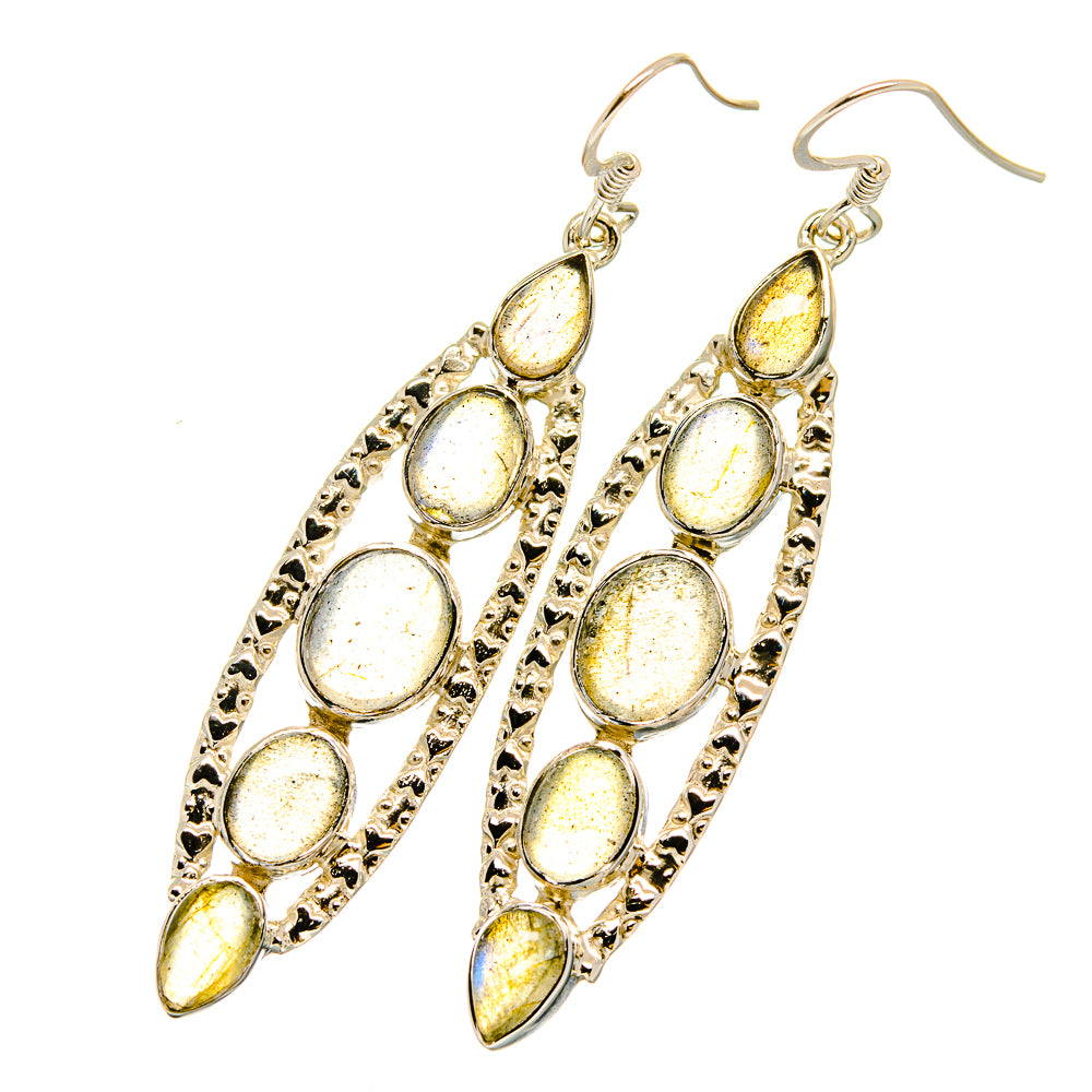 Labradorite Earrings handcrafted by Ana Silver Co - EARR420676