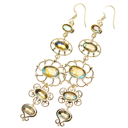 Labradorite Earrings handcrafted by Ana Silver Co - EARR420678