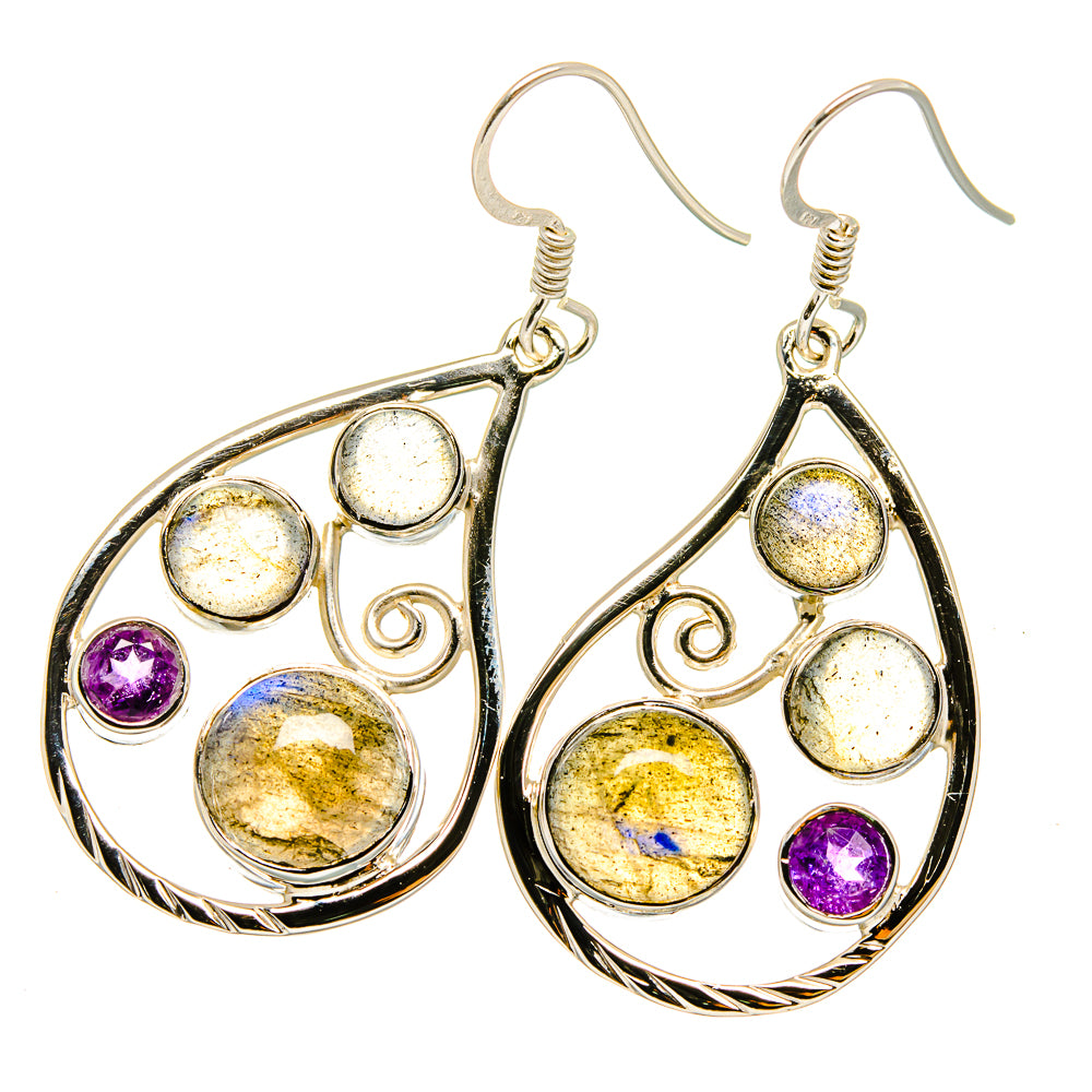 Labradorite Earrings handcrafted by Ana Silver Co - EARR420679