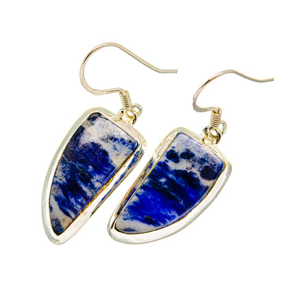 Sodalite Earrings handcrafted by Ana Silver Co - EARR420683
