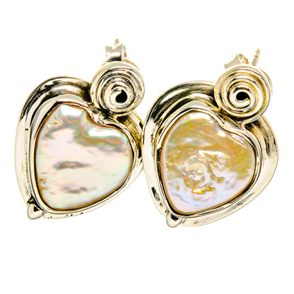 Mother Of Pearl Earrings handcrafted by Ana Silver Co - EARR420684