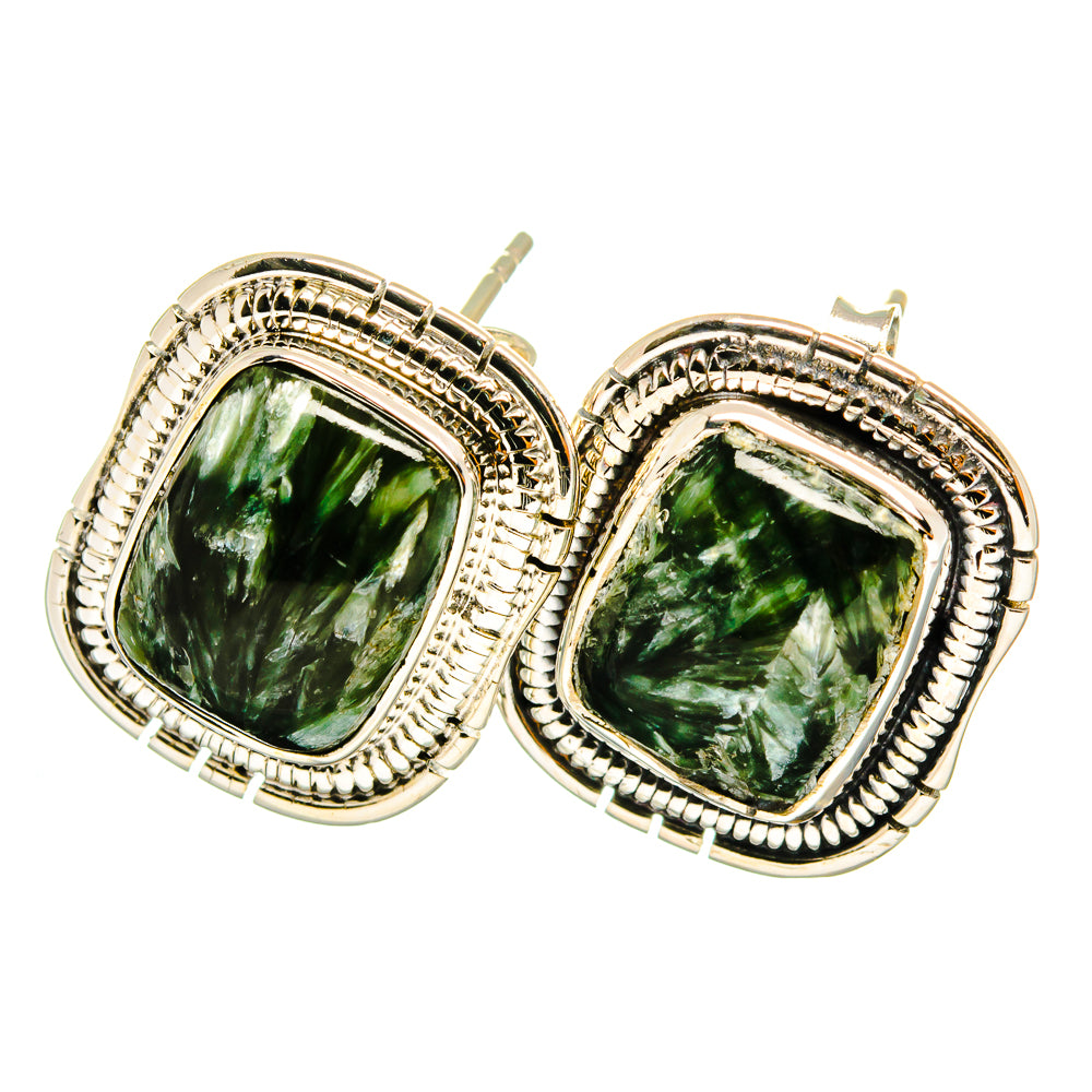 Seraphinite Earrings handcrafted by Ana Silver Co - EARR420689