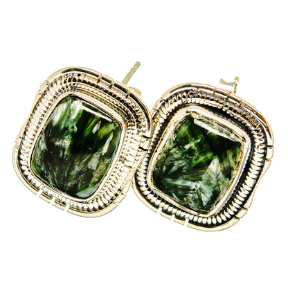Seraphinite Earrings handcrafted by Ana Silver Co - EARR420689