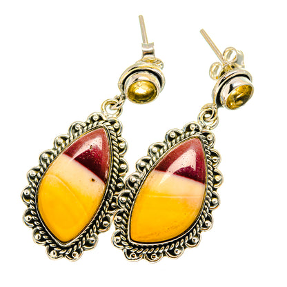 Mookaite Earrings handcrafted by Ana Silver Co - EARR420690