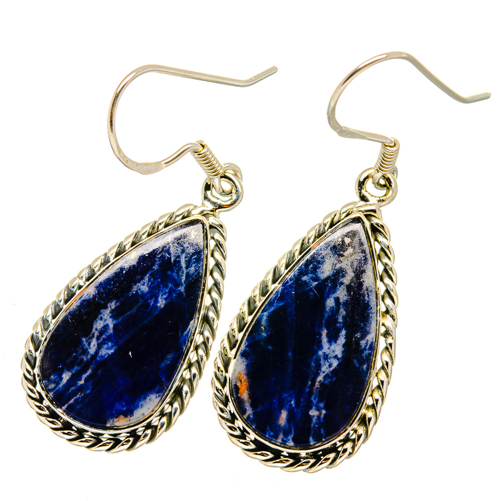Sodalite Earrings handcrafted by Ana Silver Co - EARR420693