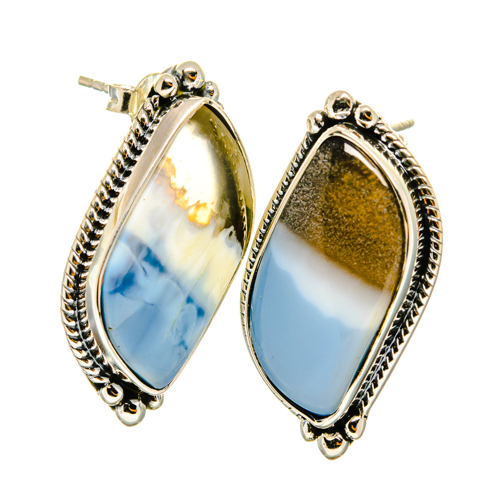 Owyhee Opal Earrings handcrafted by Ana Silver Co - EARR420694