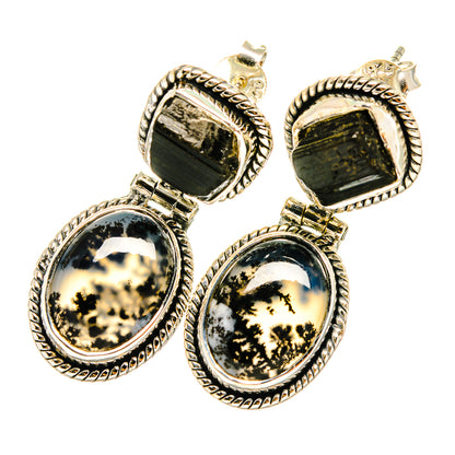 Dendritic Opal Earrings handcrafted by Ana Silver Co - EARR420698