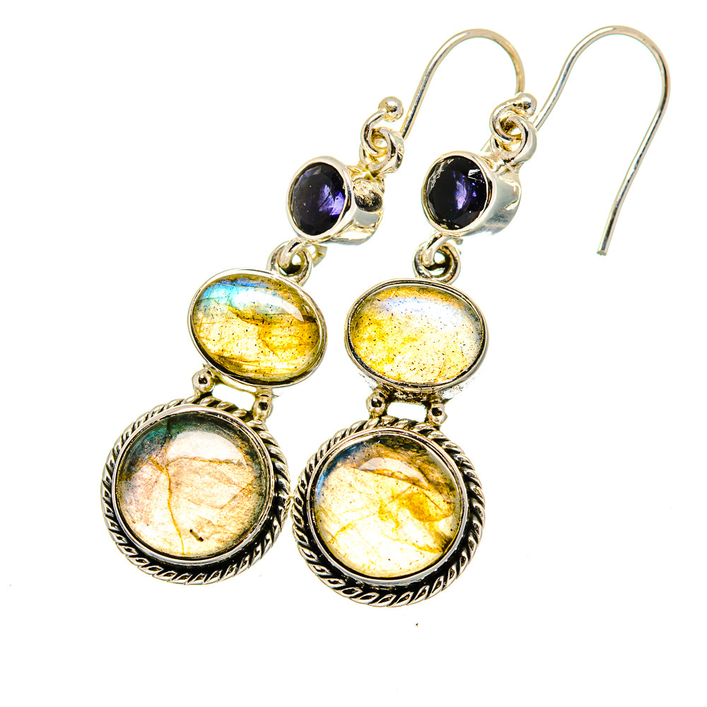 Labradorite Earrings handcrafted by Ana Silver Co - EARR420728