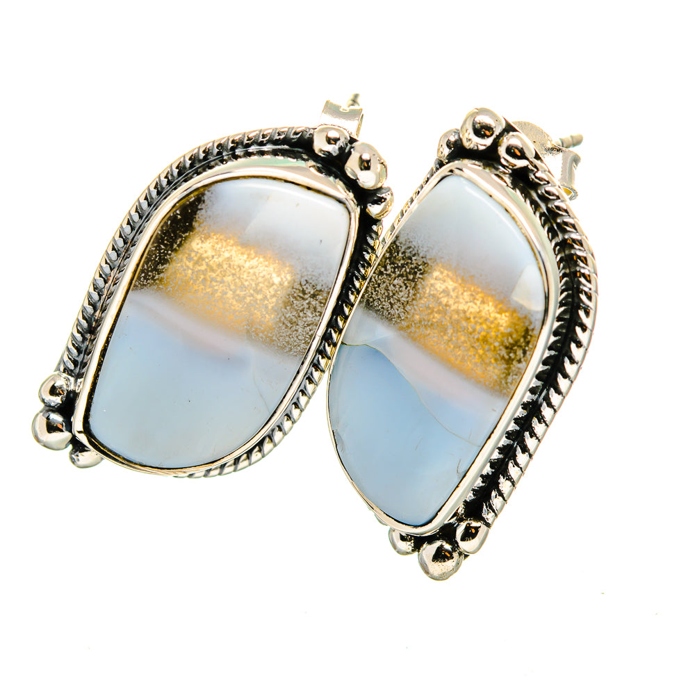 Owyhee Opal Earrings handcrafted by Ana Silver Co - EARR420730