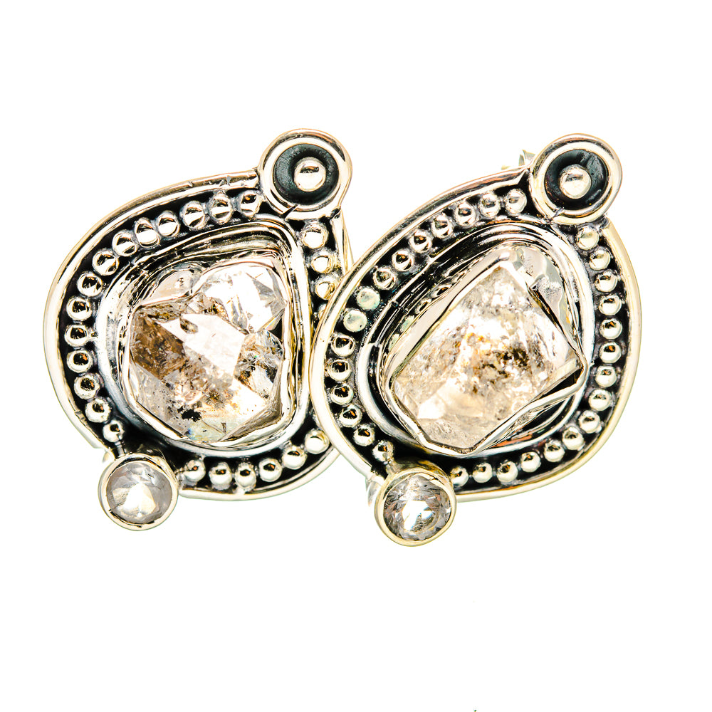 Herkimer Diamond Earrings handcrafted by Ana Silver Co - EARR420733
