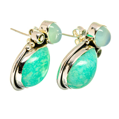 Amazonite Earrings handcrafted by Ana Silver Co - EARR420743