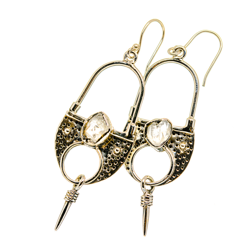 Rainbow Moonstone Earrings handcrafted by Ana Silver Co - EARR420750