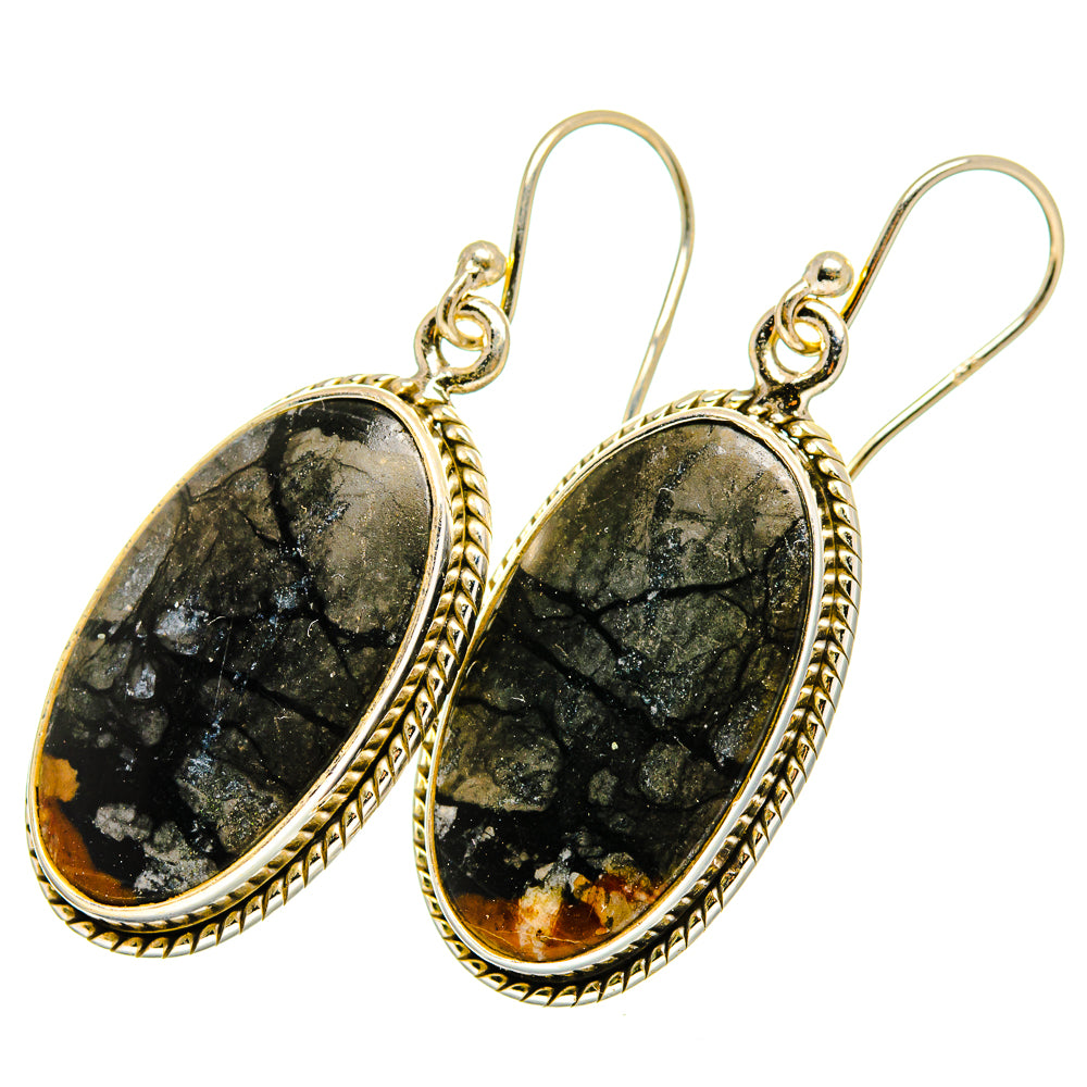 Picasso Jasper Earrings handcrafted by Ana Silver Co - EARR420755