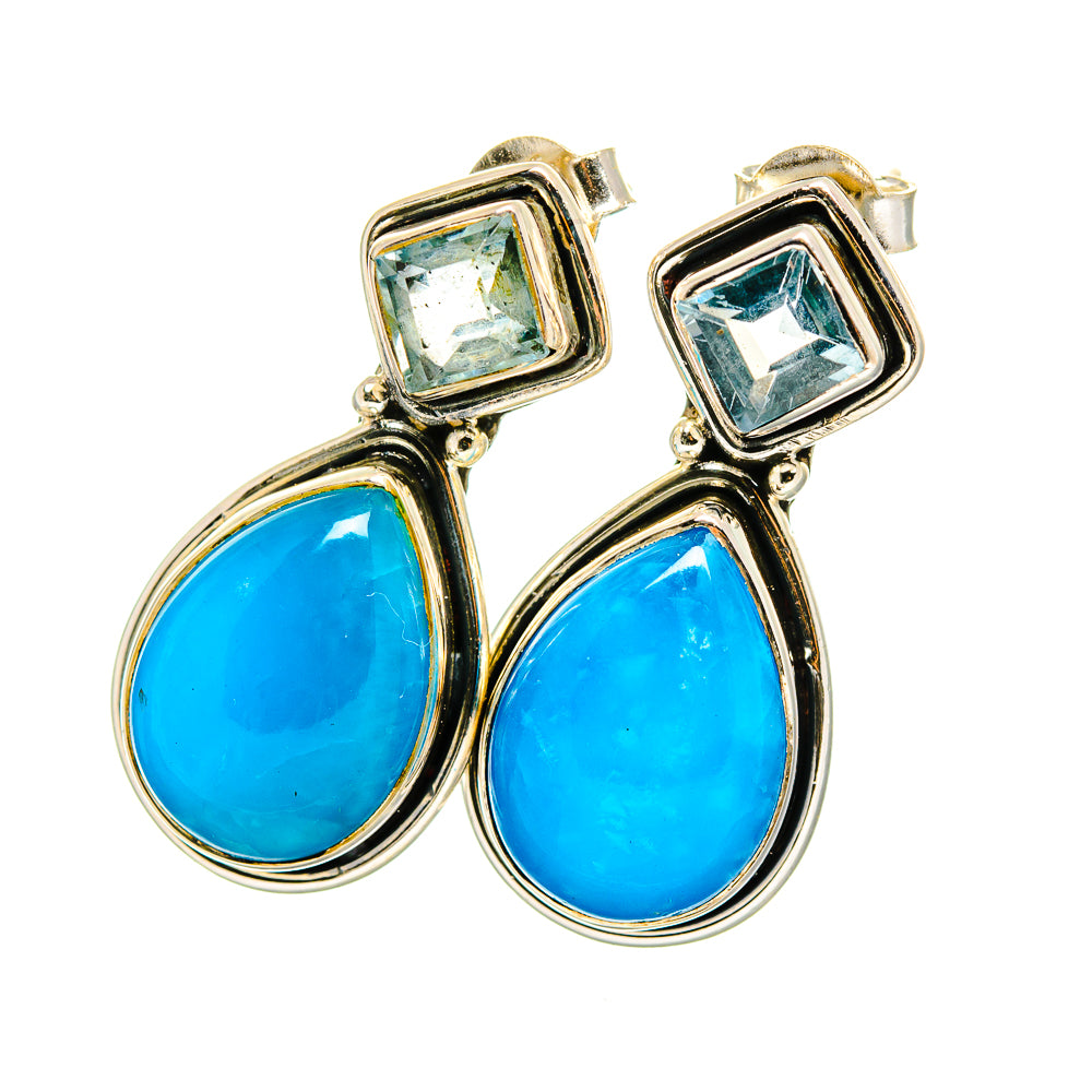Larimar Earrings handcrafted by Ana Silver Co - EARR420758