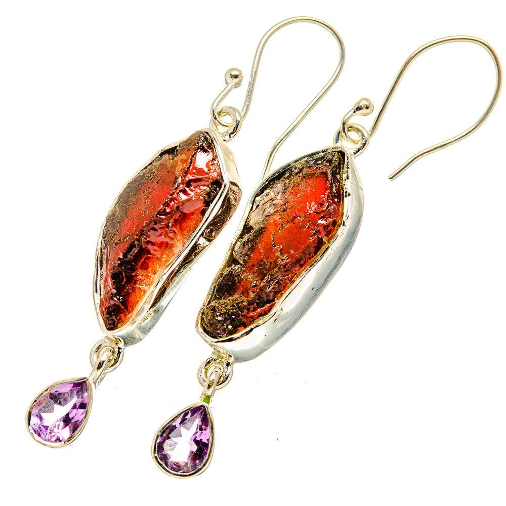 Garnet Earrings handcrafted by Ana Silver Co - EARR420765