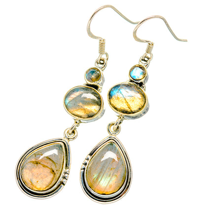 Labradorite Earrings handcrafted by Ana Silver Co - EARR420771