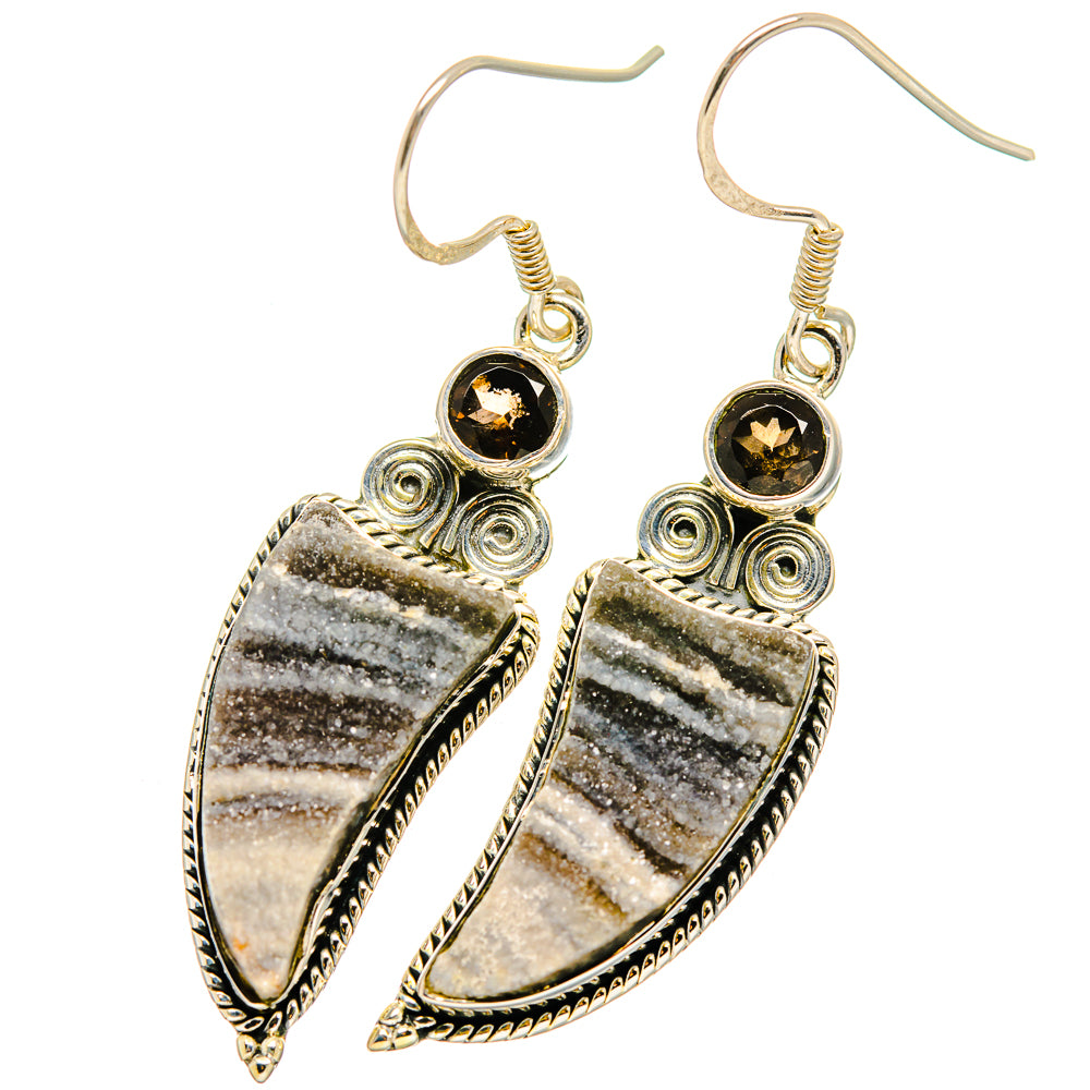 Desert Druzy Earrings handcrafted by Ana Silver Co - EARR420772