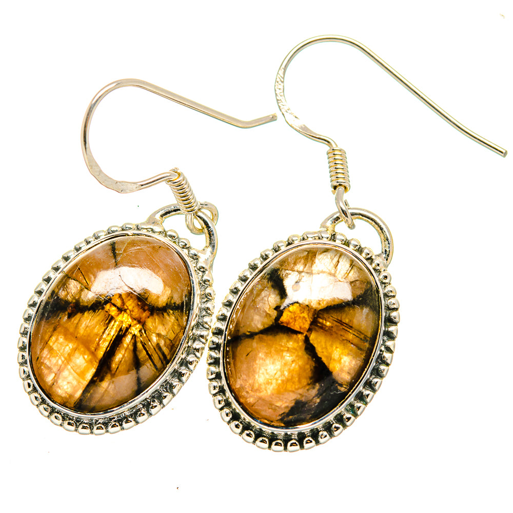 Chiastolite Earrings handcrafted by Ana Silver Co - EARR420779