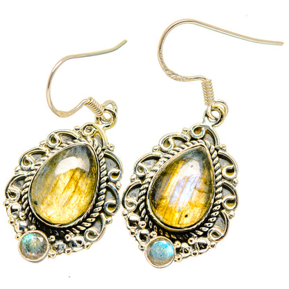 Labradorite Earrings handcrafted by Ana Silver Co - EARR420781