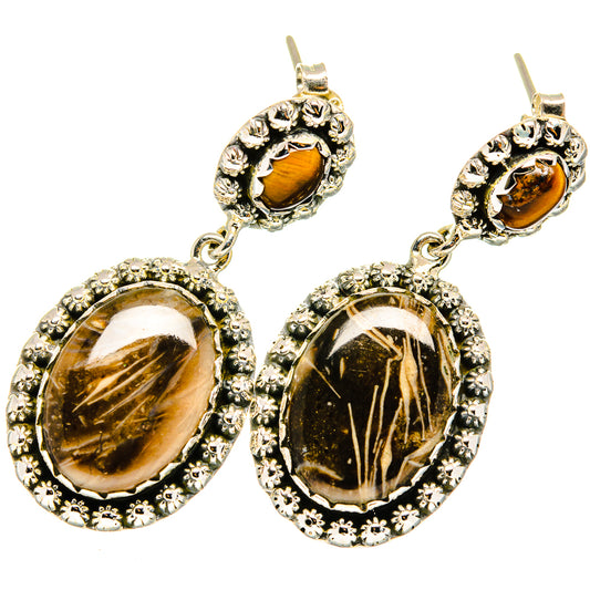 Turkish Tube Agate Earrings handcrafted by Ana Silver Co - EARR420789