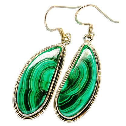Malachite Earrings handcrafted by Ana Silver Co - EARR420793