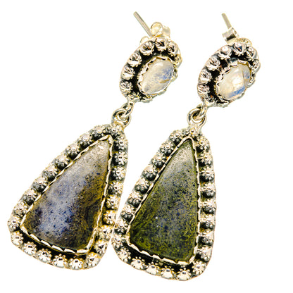 Pyrite Agate Earrings handcrafted by Ana Silver Co - EARR420794