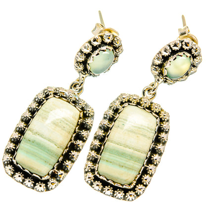 Green Jasper Earrings handcrafted by Ana Silver Co - EARR420805