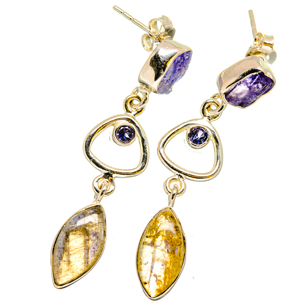 Labradorite Earrings handcrafted by Ana Silver Co - EARR420806
