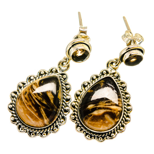 Turkish Tube Agate Earrings handcrafted by Ana Silver Co - EARR420808