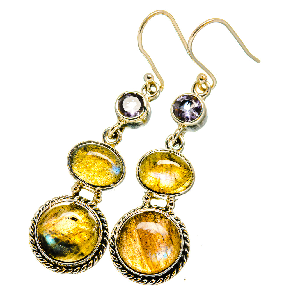 Labradorite Earrings handcrafted by Ana Silver Co - EARR420810