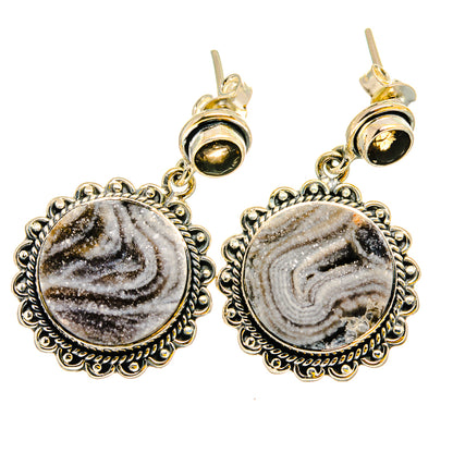 Desert Druzy Earrings handcrafted by Ana Silver Co - EARR420814