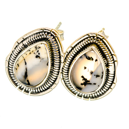 Dendritic Opal Earrings handcrafted by Ana Silver Co - EARR420817